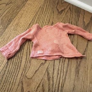 American Girl asymmetric knit sweater